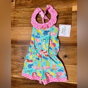 Pink and Blue Mermaid Romper